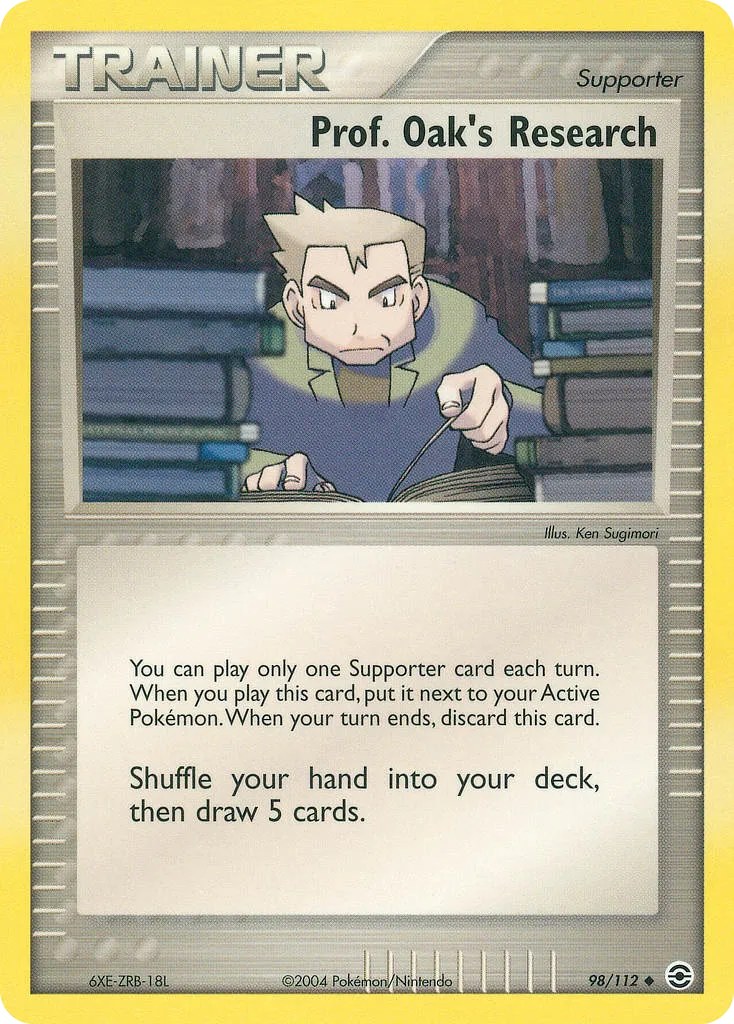 2004 FireRed & LeafGreen Prof. Oak's Research #098/112 Uncommon card image