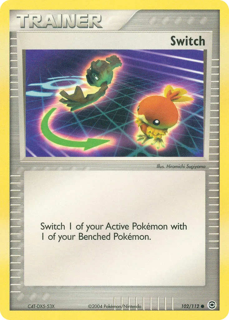 2004 FireRed & LeafGreen Switch Common #102/112 Common card image