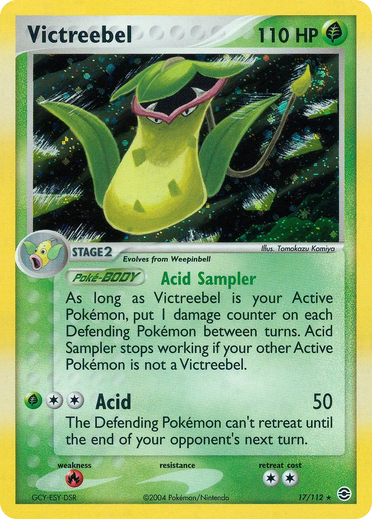 2004 FireRed & LeafGreen Victreebel #017/112 Rare Holo card image