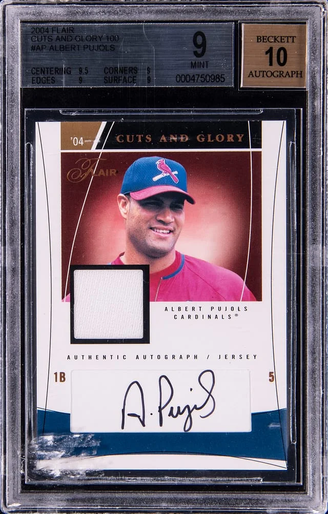 2004 Flair Albert Pujols Cuts and Glory #CAG-AP card image