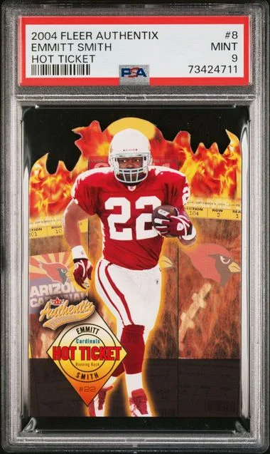 2004 Fleer Authentix Emmitt Smith Hot Ticket Hot Ticket #8 card image
