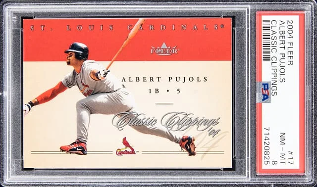 2004 Fleer Classic Albert Pujols Clippings #17 card image