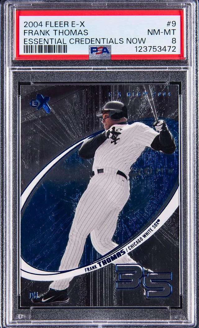 2004 Fleer E-X Frank Thomas Essential Credentials Now #9 card image