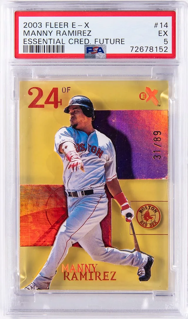 2004 Fleer E-X Manny Ramirez Essential Credentials Future #14 card image