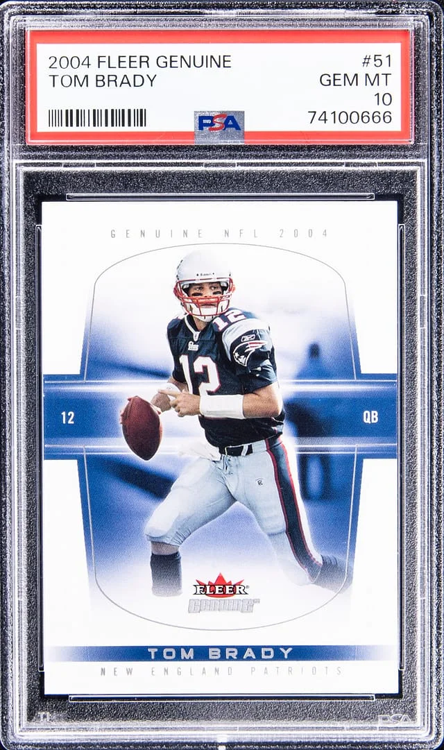 2004 Fleer Genuine Tom Brady #51 card image