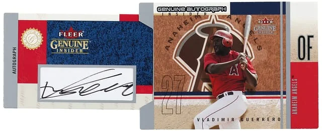 2004 Fleer Genuine Vladimir Guerrero Sr. Insider Autographs #AI-VG card image