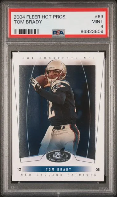 2004 Fleer Hot Prospects Tom Brady #63 card image