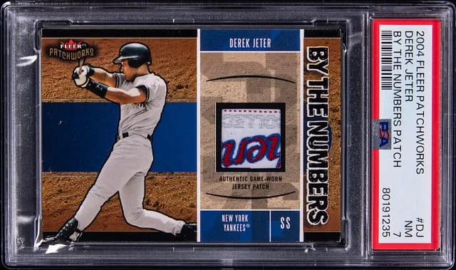 2004 Fleer Patchworks Derek Jeter By The Numbers Patch #BN-DJ card image