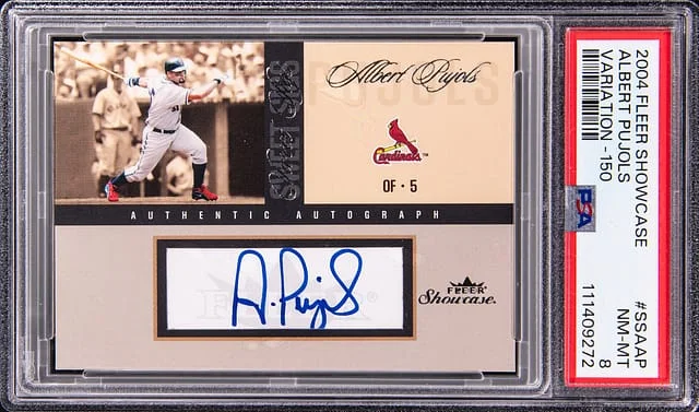 2004 Fleer Showcase Albert Pujols Variation #SSA-AP card image