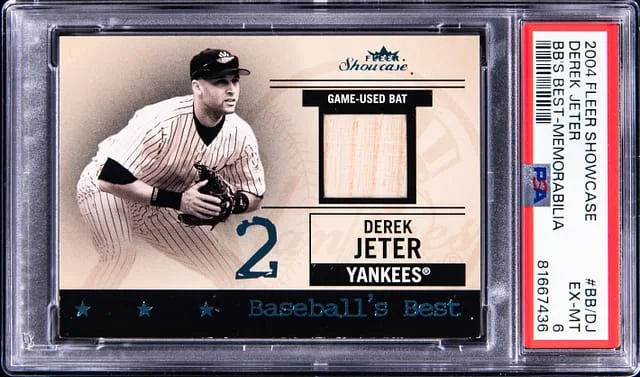2004 Fleer Showcase Derek Jeter Baseball's Best Memorabilia #BB-DJ card image