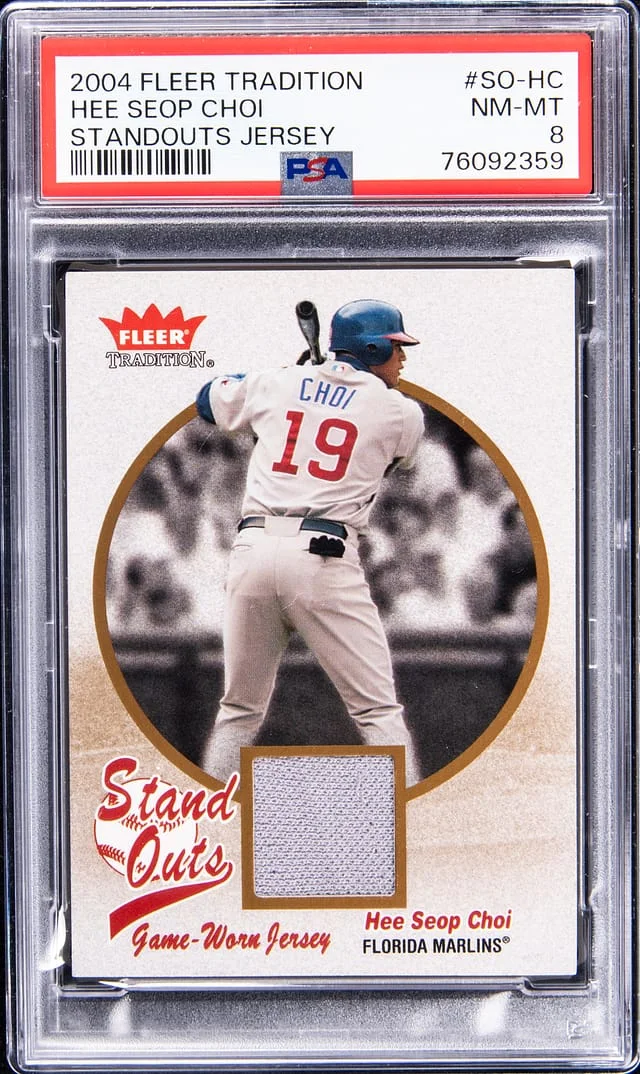 2004 Fleer Tradition Hee Seop Choi Standouts Jersey #SO-HC card image