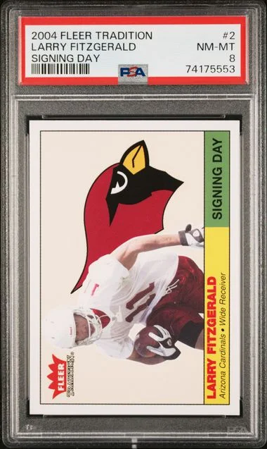 2004 Fleer Tradition Larry Fitzgerald Signing Day #2 card image