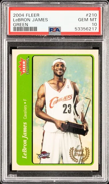 2004 Fleer Tradition LeBron James Green #210 card image