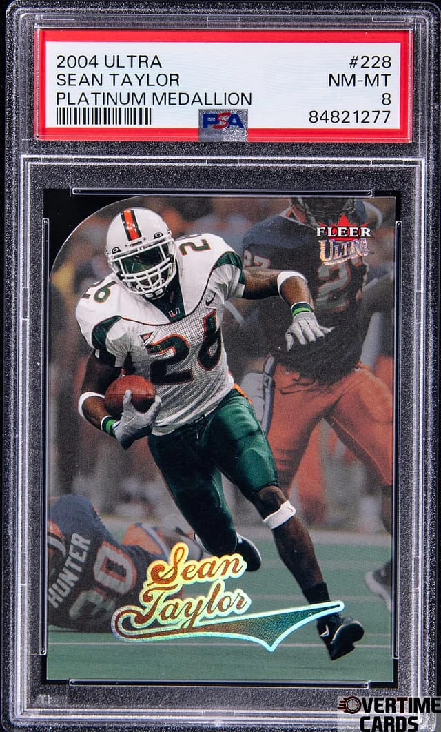 2004 Fleer Ultra Sean Taylor Platinum Medallion #228 card image