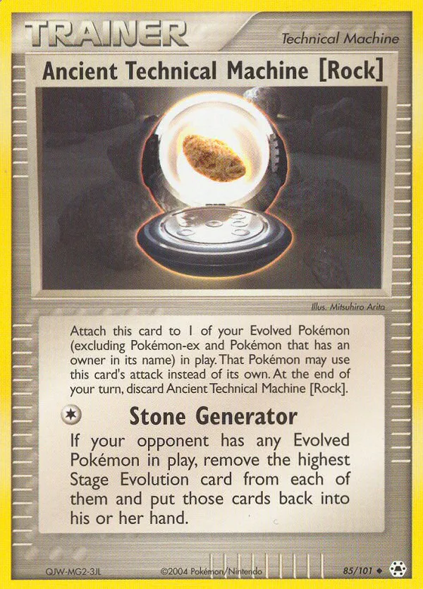 2004 Hidden Legends Ancient Technical Machine [Rock] Uncommon #085/101 Uncommon card image