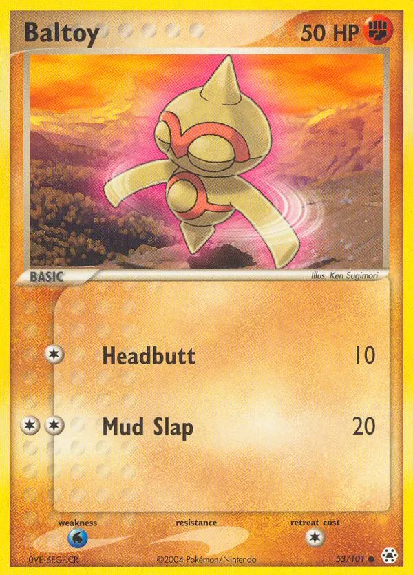 2004 Hidden Legends Baltoy #053/101 Common card image
