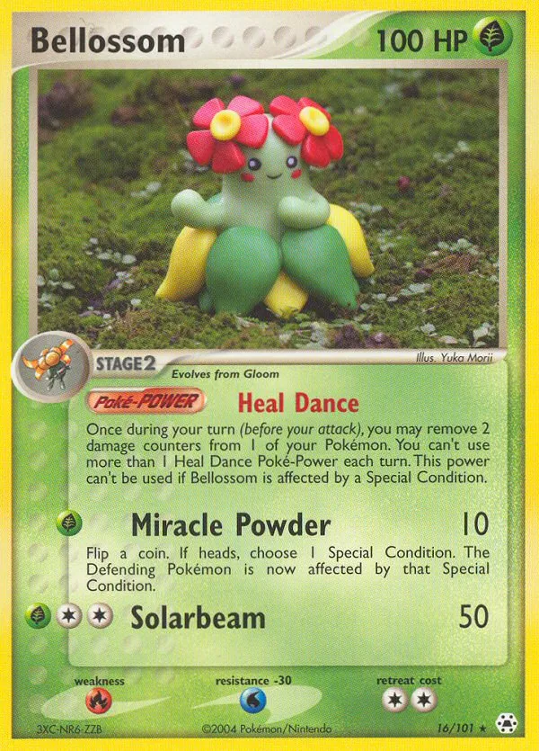 2004 Hidden Legends Bellossom #016/101 Rare card image