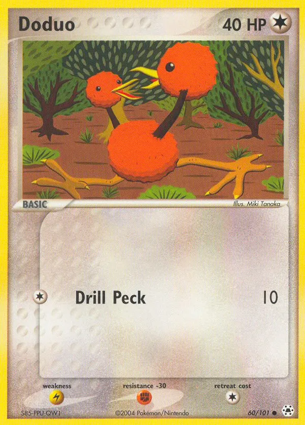 2004 Hidden Legends Doduo Common #060/101 Common card image