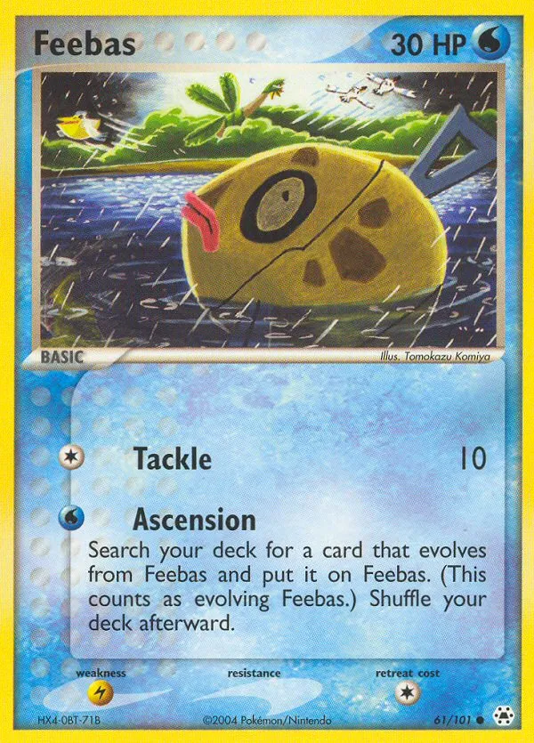 2004 Hidden Legends Feebas Common #061/101 Common card image