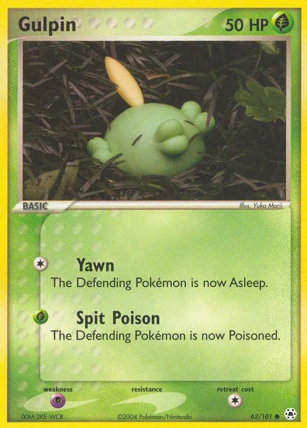 2004 Hidden Legends Gulpin Common #062/101 Common card image