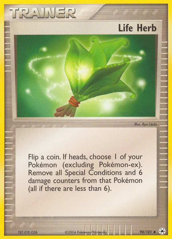 2004 Hidden Legends Life Herb Uncommon #090/101 Uncommon card image