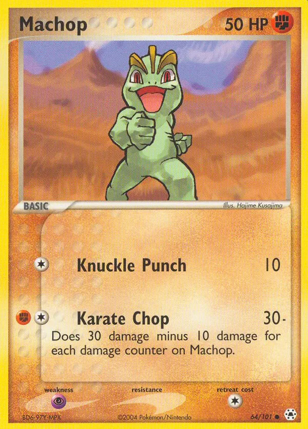 2004 Hidden Legends Machop Common #064/101 Common card image