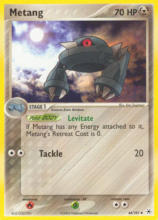 2004 Hidden Legends Metang #043/101 Uncommon card image