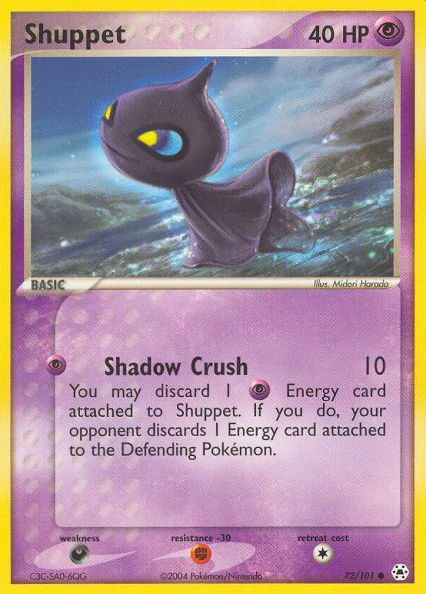 2004 Hidden Legends Shuppet Common #072/101 Common card image