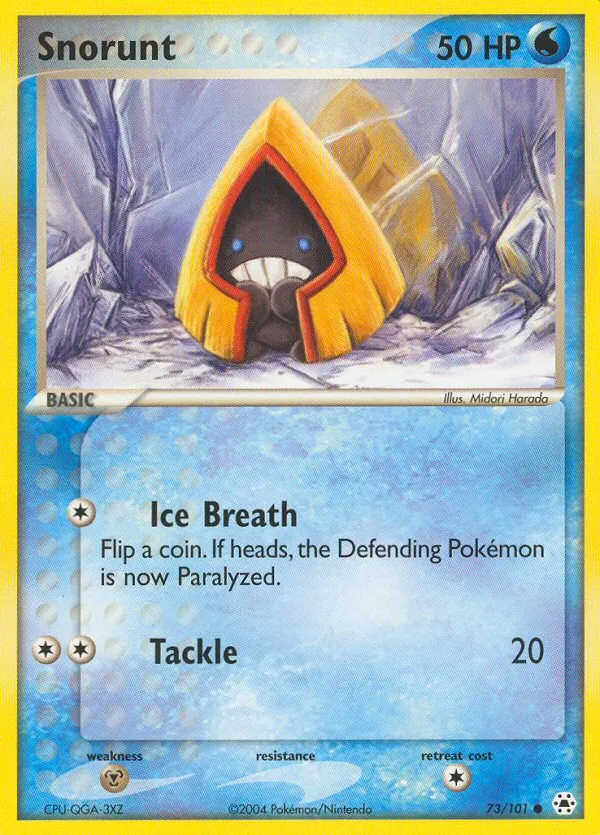 2004 Hidden Legends Snorunt Common #073/101 Common card image
