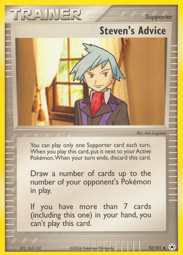 2004 Hidden Legends Steven's Advice Uncommon #092/101 Uncommon card image