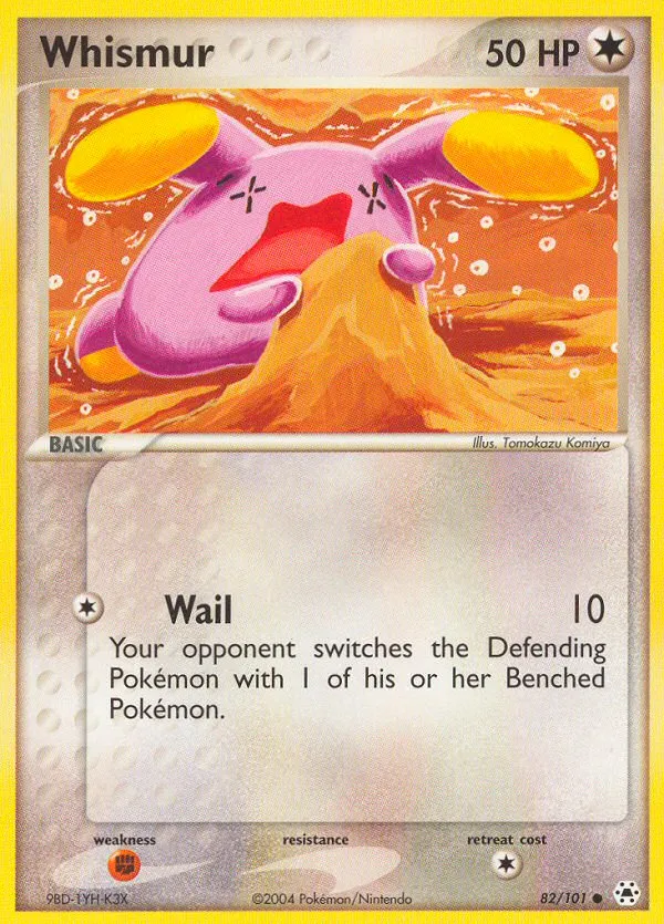 2004 Hidden Legends Whismur Common #082/101 Common card image