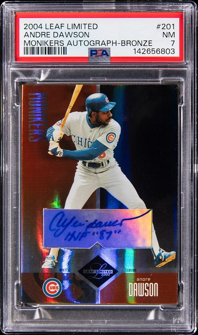 2004 Leaf Limited Andre Dawson Monikers Autograph Bronze #201 card image
