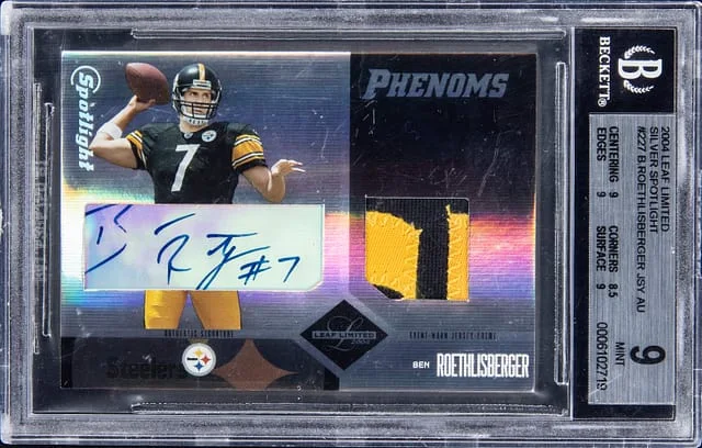 2004 Leaf Limited Ben Roethlisberger Silver Spotlight #227 card image