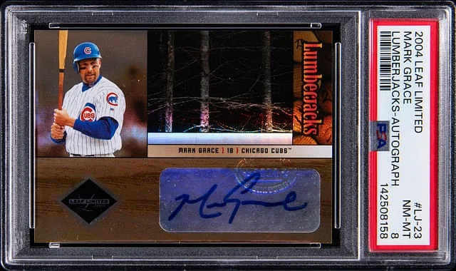 2004 Leaf Limited Mark Grace Lumberjacks #LJ-23 card image