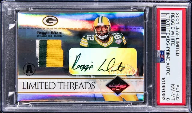2004 Leaf Limited Reggie Threads Prime Autographs #LT-83 card image