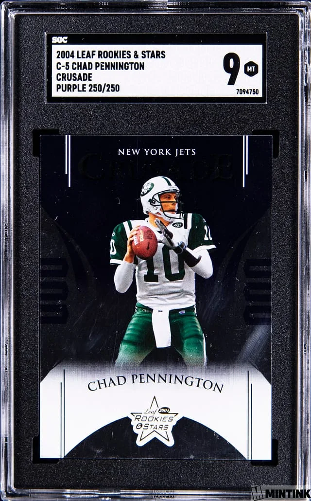2004 Leaf Rookies & Stars Chad Pennington Crusade Purple #C-5 card image