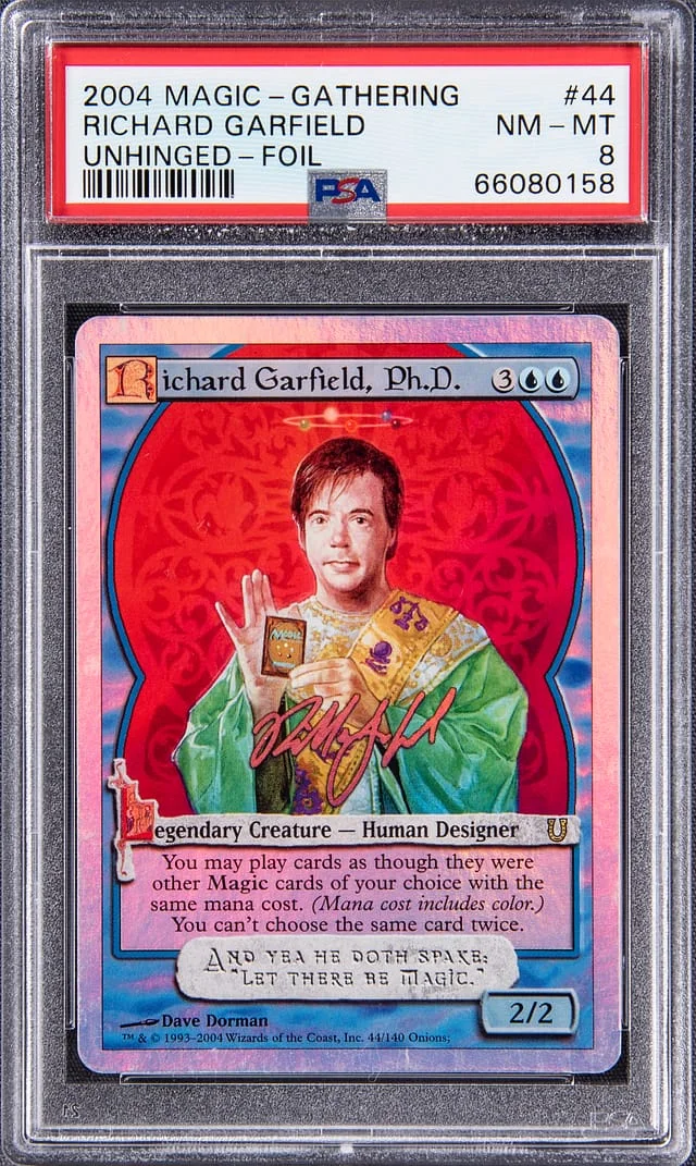 2004 Magic: The Gathering Unhinged Foil Richard Garfield #44 card image