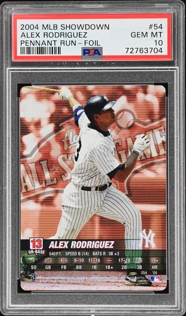 2004 MLB Showdown Pennant Run Foil Alex Rodriguez #054 card image