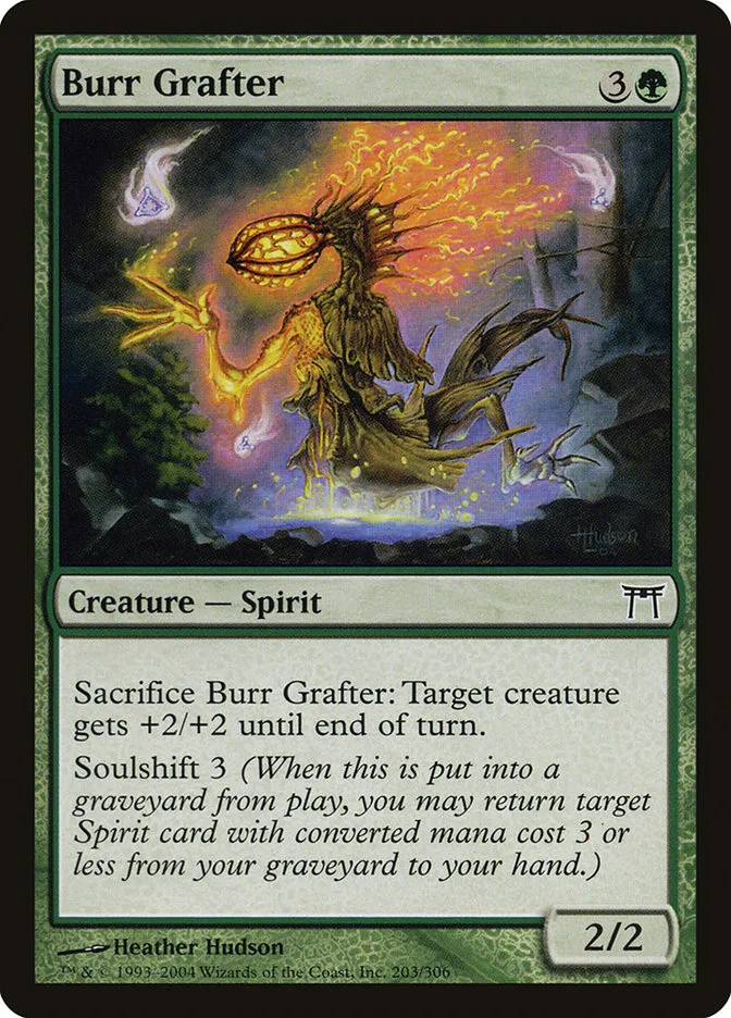 2004 Champions of Kamigawa Burr Grafter #203 common card image