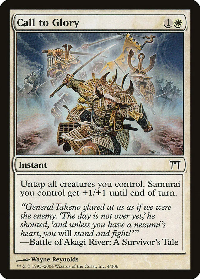 2004 Champions of Kamigawa Call to Glory common #4 common card image