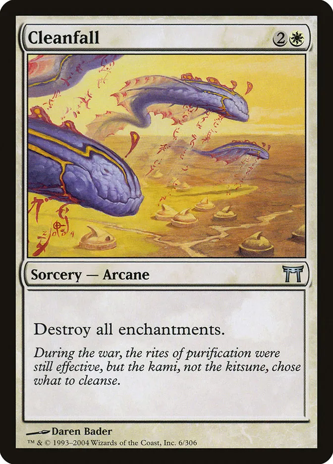 2004 Champions of Kamigawa Cleanfall uncommon #6 uncommon card image