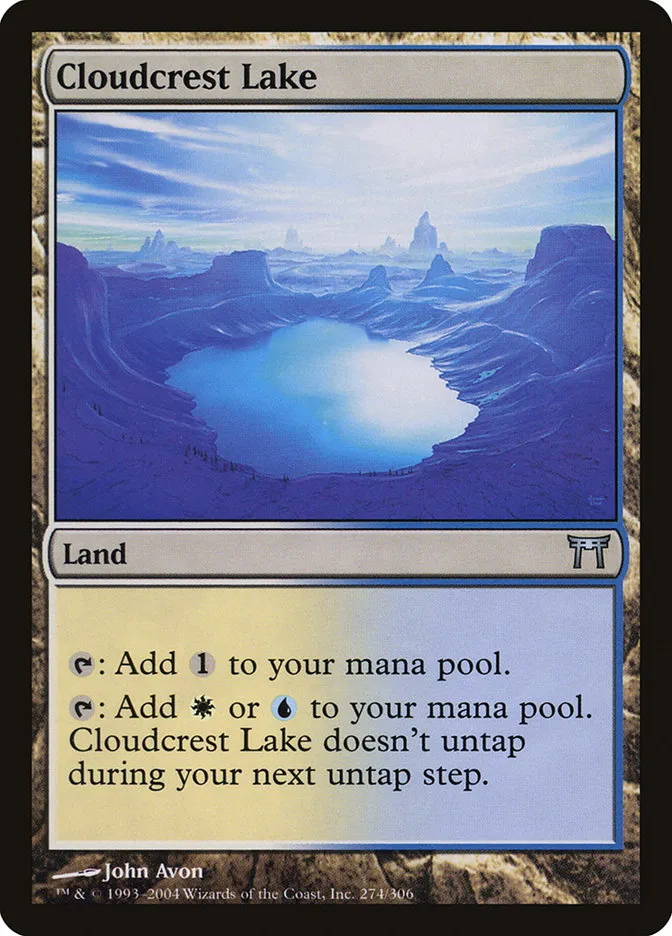 2004 Champions of Kamigawa Cloudcrest Lake #274 uncommon card image