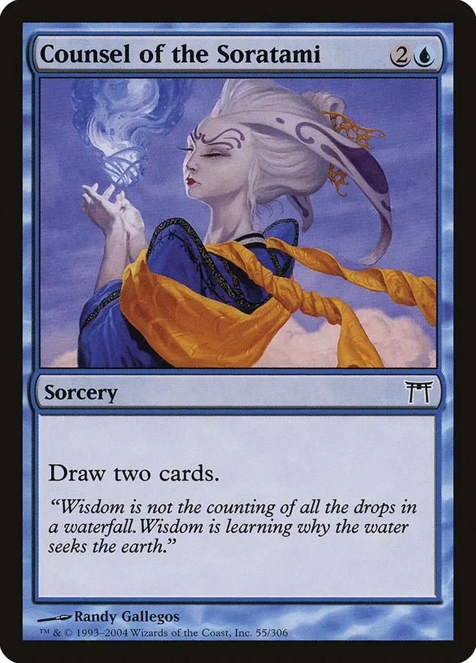 2004 Champions of Kamigawa Counsel of the Soratami #55 common card image