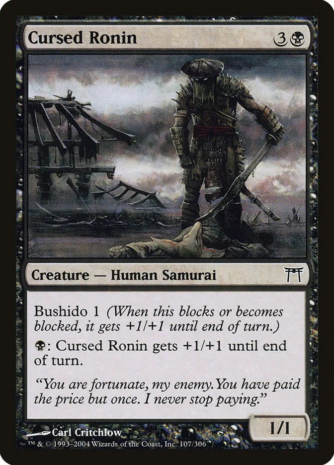 2004 Champions of Kamigawa Cursed Ronin #107 common card image