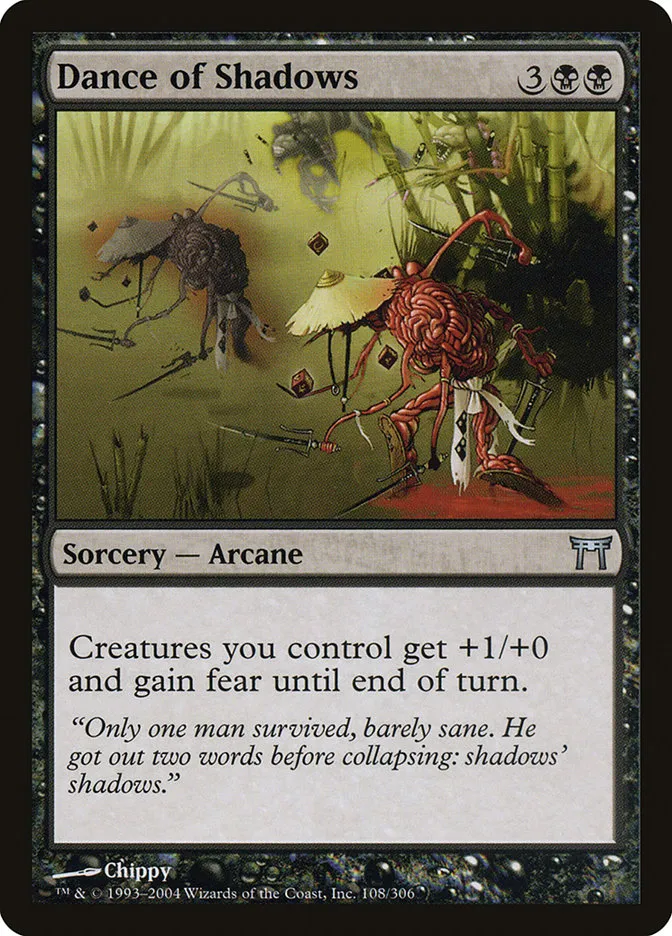 2004 Champions of Kamigawa Dance of Shadows #108 uncommon card image