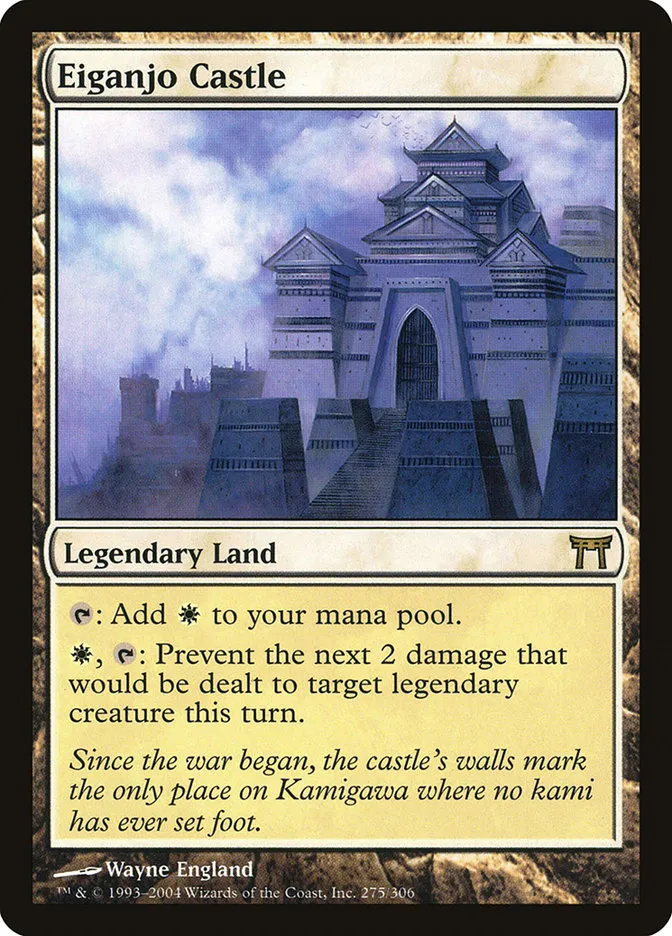 2004 Champions of Kamigawa Eiganjo Castle #275 rare card image