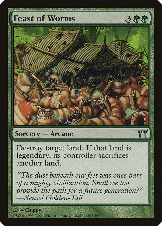 2004 Champions of Kamigawa Feast of Worms #207 uncommon card image