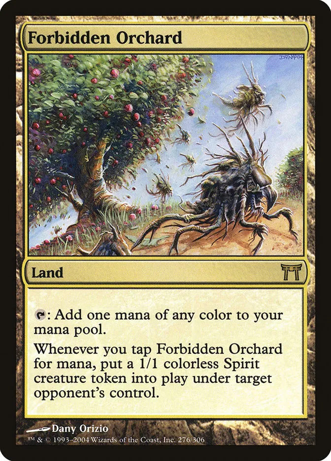2004 Champions of Kamigawa Forbidden Orchard #276 rare card image