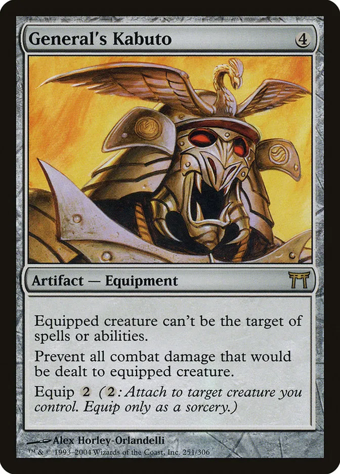 2004 Champions of Kamigawa General's Kabuto #251 rare card image