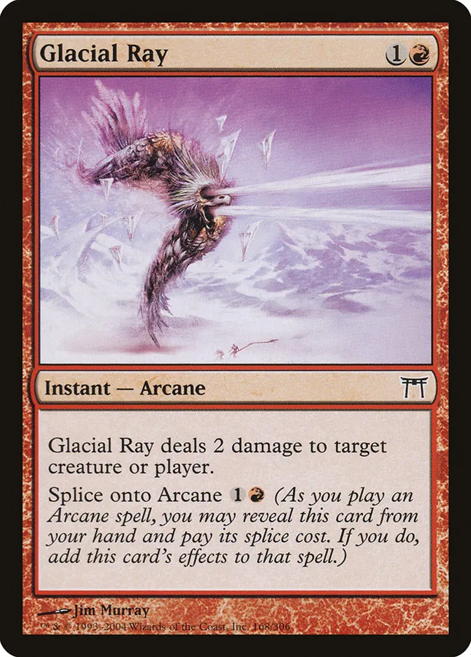 2004 Champions of Kamigawa Glacial Ray #168 common card image
